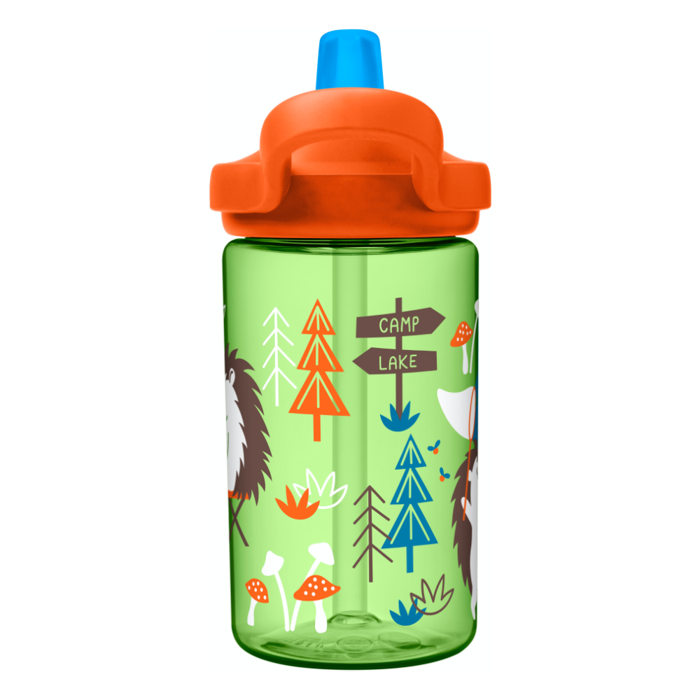 CamelBak - EDDY+ 兒童吸管運動水瓶-露營刺蝟-400ml