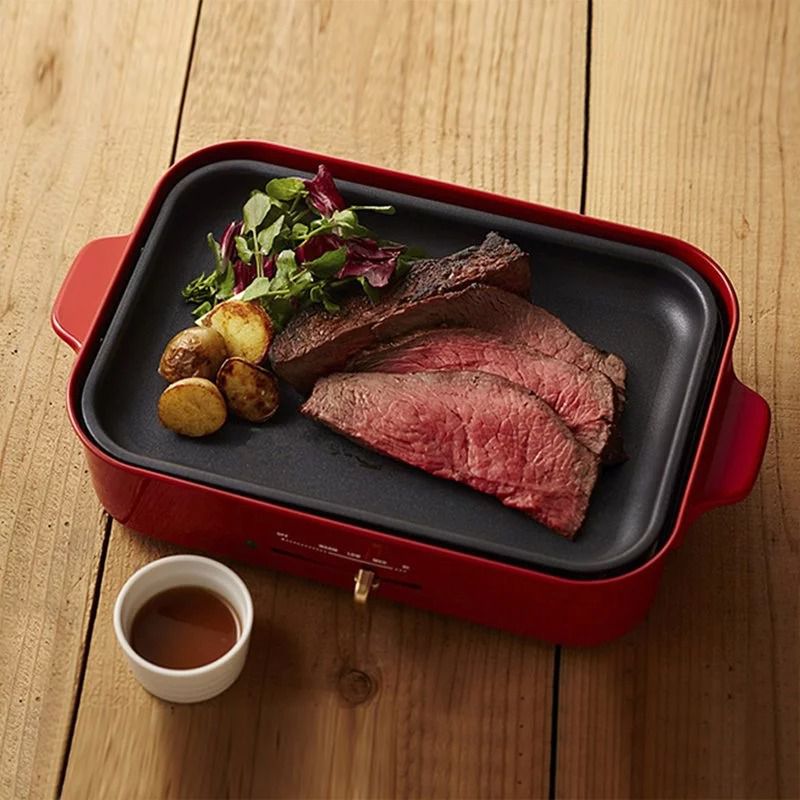 日本 BRUNO - 多功能電烤盤 BOE021 紅色款