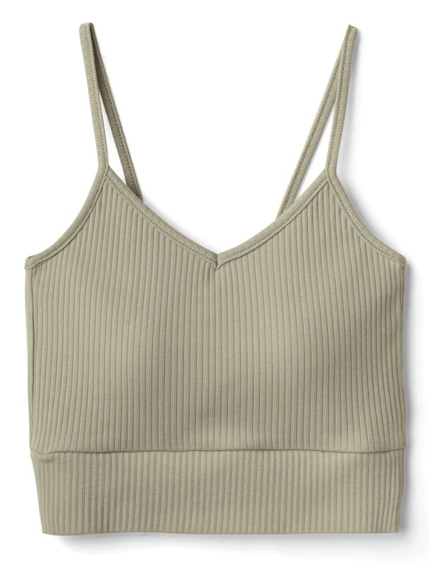 日本 GRL - V領細肩帶內搭/小可愛(附Bra)-米杏