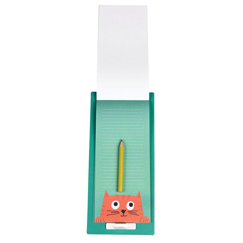 英國 Rex London - 便條紙(背面附磁鐵)-大眼橘貓