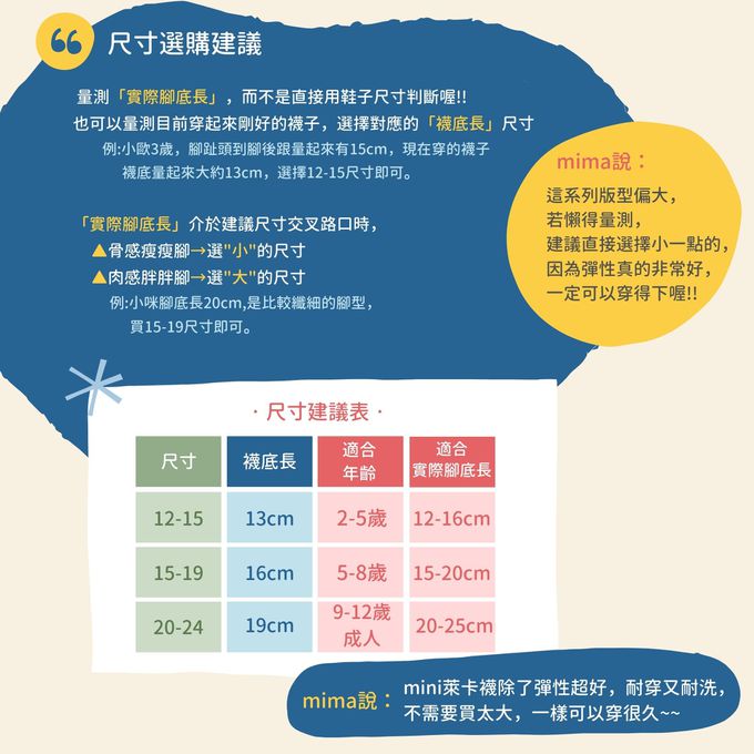 minihope美好的親子生活 - 抗菌除臭捲邊襪-魚兒-藍