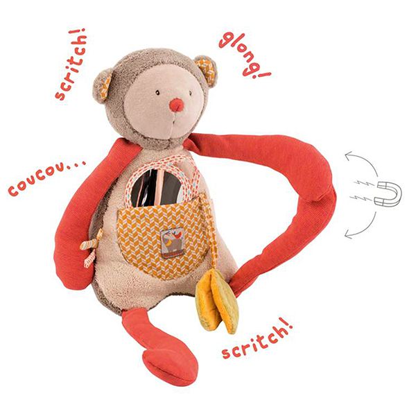 Moulin Roty - 感官學習布偶-小猴子