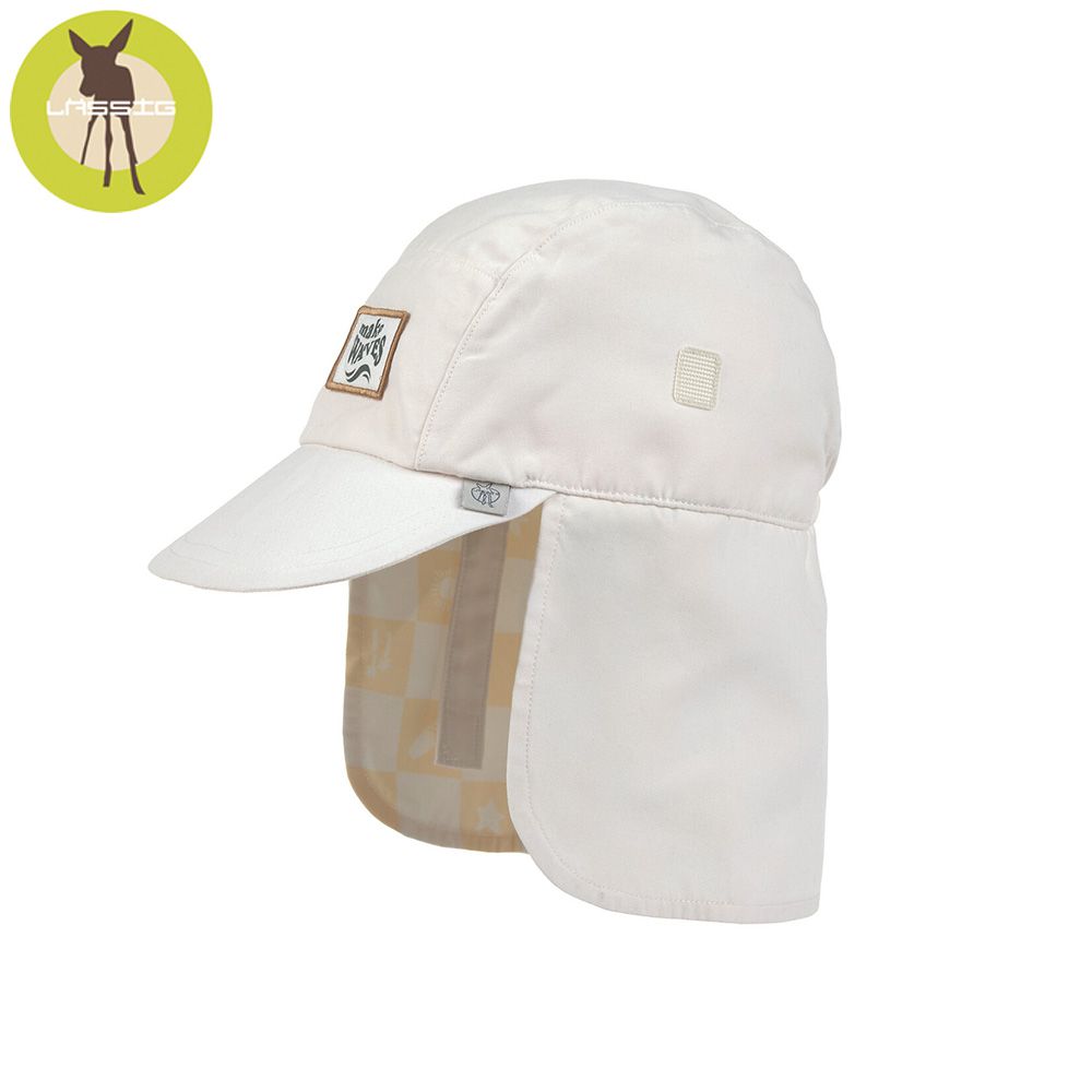 幼童抗UV防曬遮頸帽-純米白 (3-6歲)