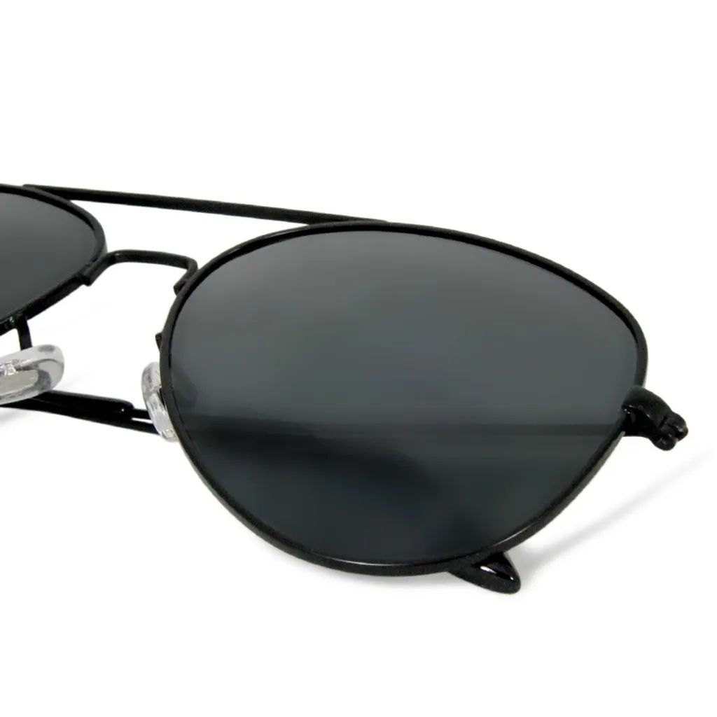 ALEGANT - 飛官造型消光黑飛行員寶麗來偏光墨鏡│UV400太陽眼鏡