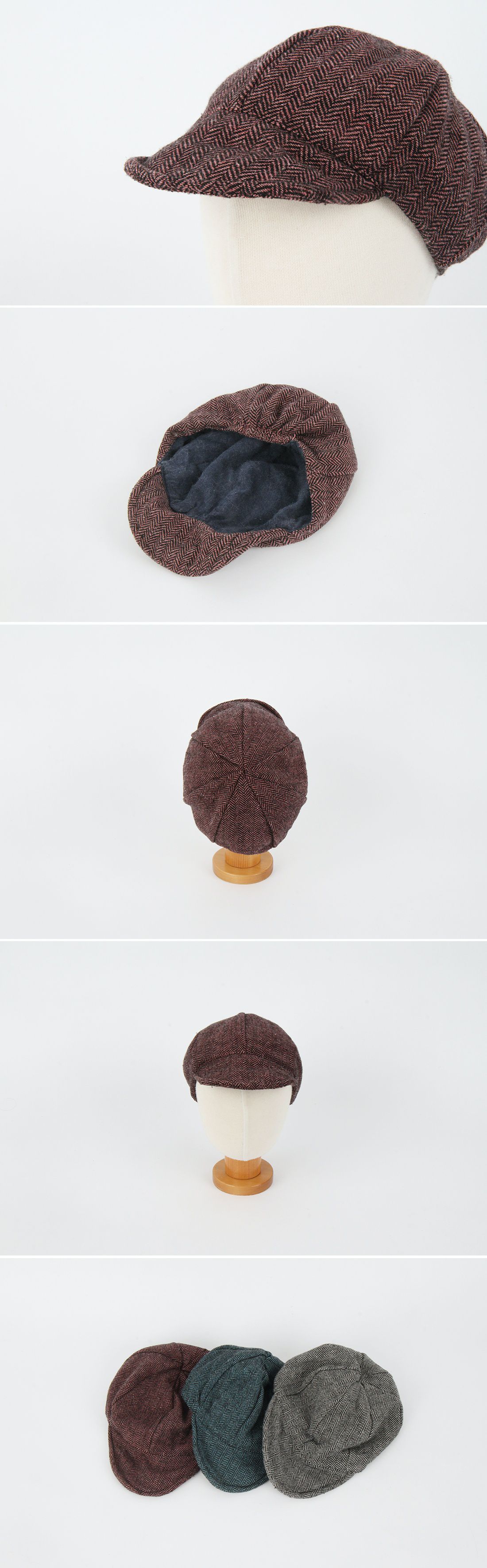 韓國 Babyblee - 紋路棒球帽-綠 (FREE)