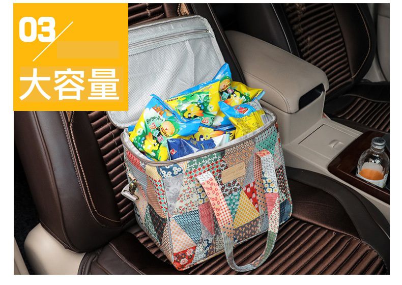 可肩背2way超輕量保溫防水野餐袋-日記插畫 (26*24*18cm)