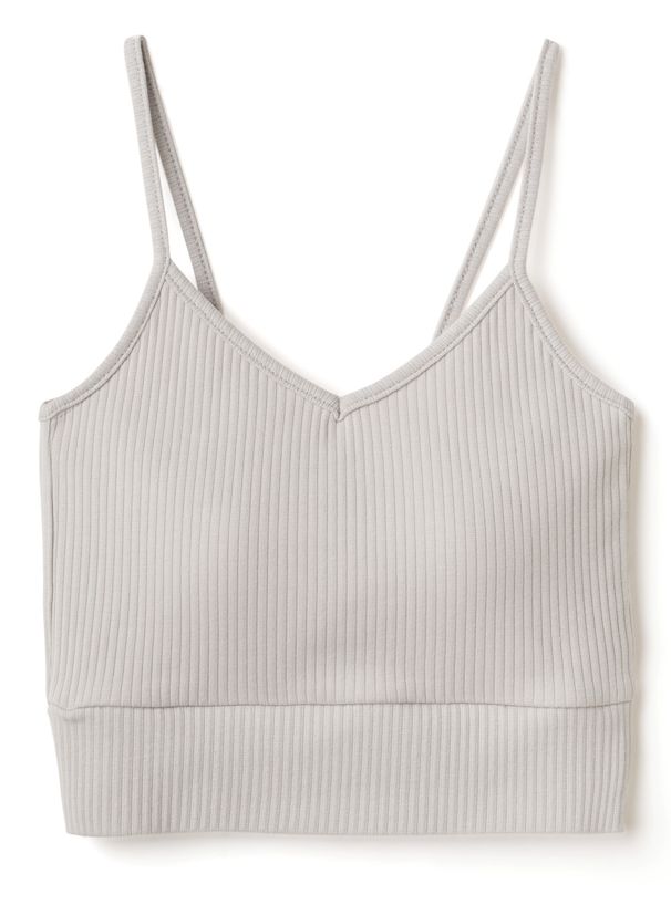 日本 GRL - V領細肩帶內搭/小可愛(附Bra)-米杏