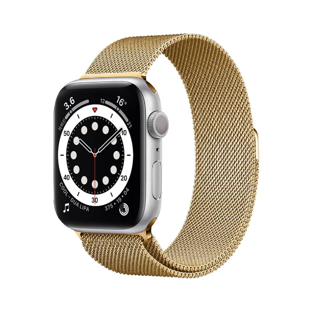 Apple Watch 米蘭金屬磁吸式錶帶-璀璨金