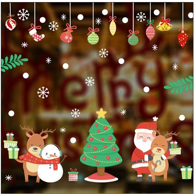 JB Design - 時尚壁貼-可愛麋鹿鈴鐺吊飾HM92048ds (60cm*90cm)