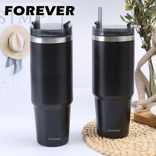 不鏽鋼保冰保冷冰霸杯/隨行杯900ml-黑(買一送一)-黑色
