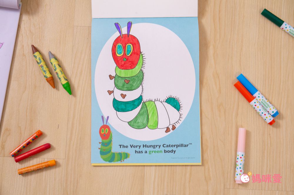 暢銷繪本聯名！好餓的毛毛蟲 x MIDEER 可水洗彩色筆、蠟筆