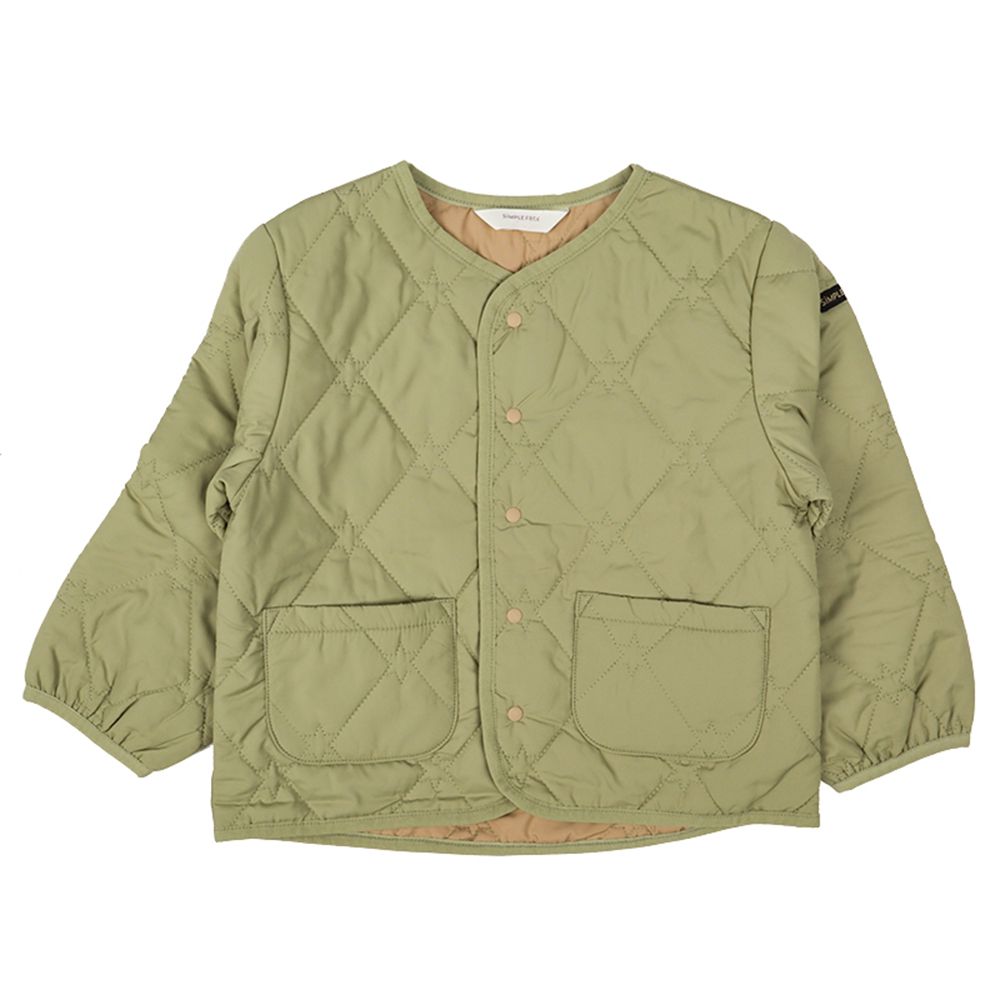 鋪棉夾克 超細纖維-軍綠色