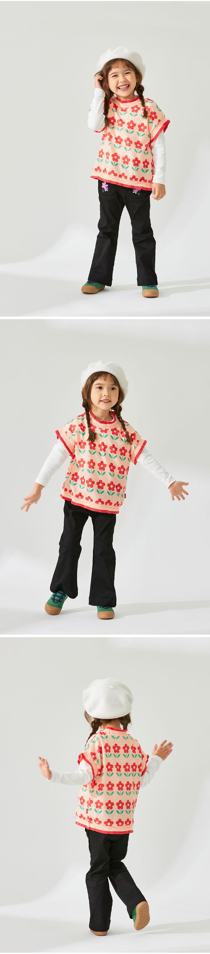 韓國 OZKIZ - 甜心女孩羊毛貝雷帽-紅 (Free)