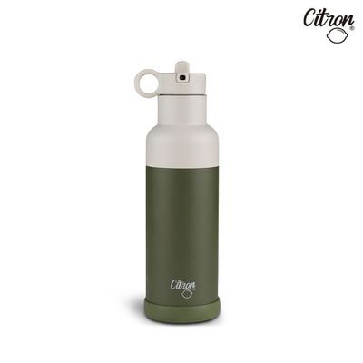 Citron - 三層保溫瓶_500ml_森林綠
