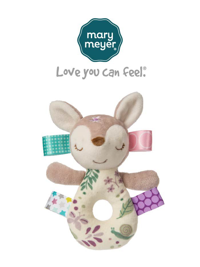 美國 MaryMeyer 蜜兒 - 標籤手搖鈴-小鹿芙蘿拉