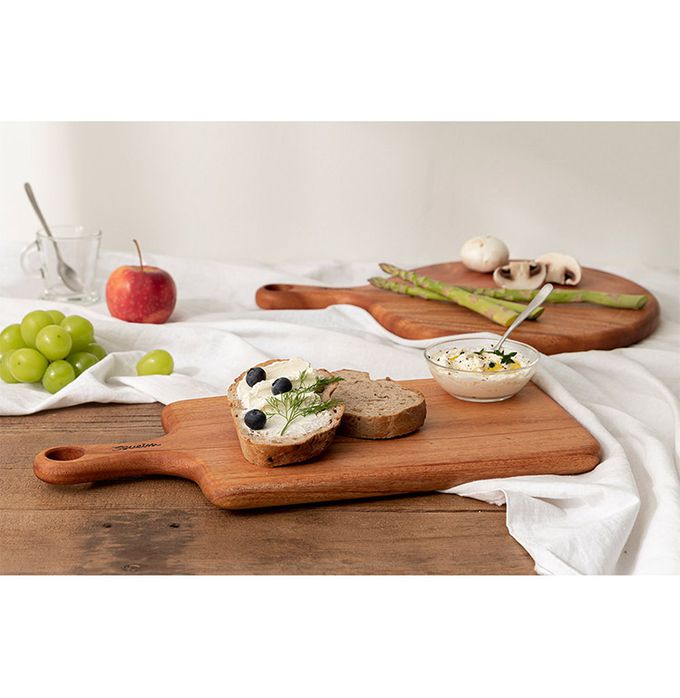 韓國 SSUEIM - 桃花心木製把手長方形砧板/托盤40x19.5x2