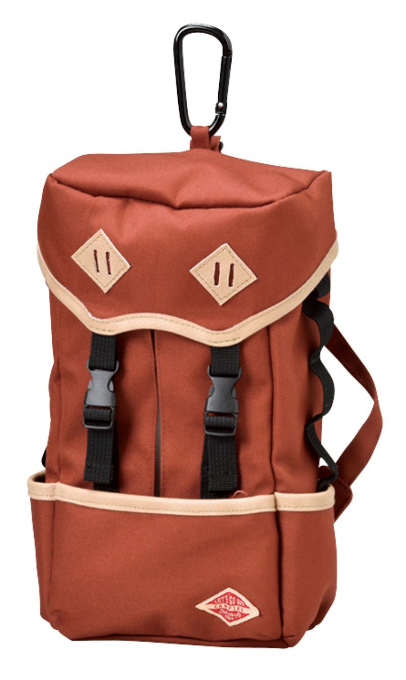 日本 Seto Craft - 露營風 背包造型衛生紙套-綠 (17x10x25cm)