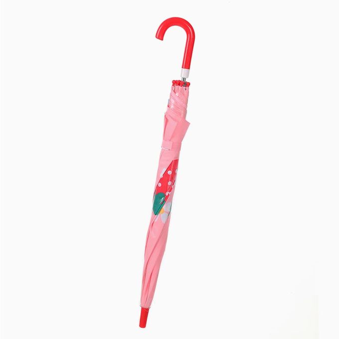 韓國 OZKIZ - 超輕量兒童安全雨傘-草莓派對 (FREE)