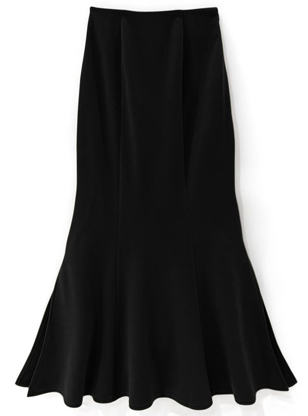 日本 GRL - 優雅質感搖曳魚尾裙(後鬆緊)-綠黃