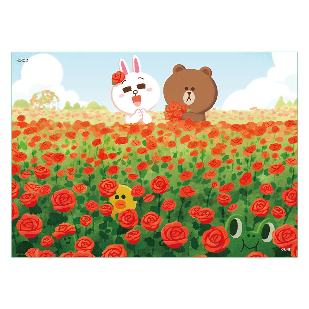 小牛津 - 【LINE FRIENDS系列】兔兔的秘密花園/水彩風童趣主題500片拼圖 (單入)-盒裝共一款
