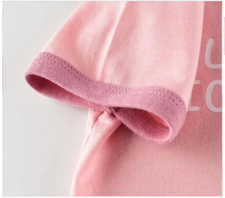 純棉短袖上衣-櫻桃冰淇淋貓貓-粉色