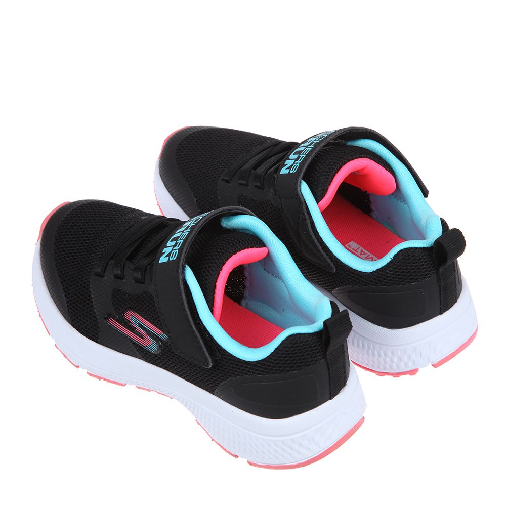 SKECHERS - GORUN_CONSISTENT個性透氣黑淡藍色兒童機能運動