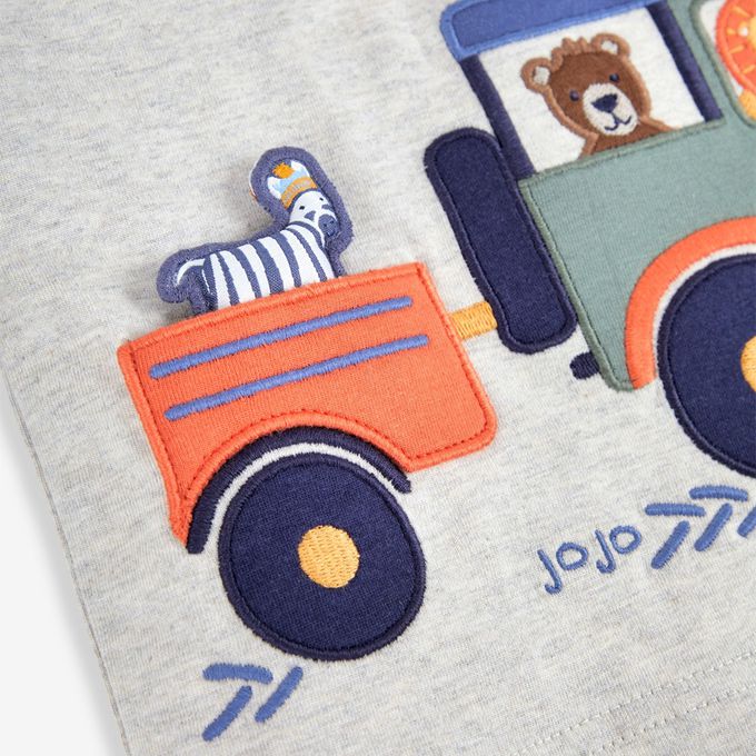 英國 JoJo Maman BeBe - 幼/兒童超優質100%純棉長袖上衣-探險中