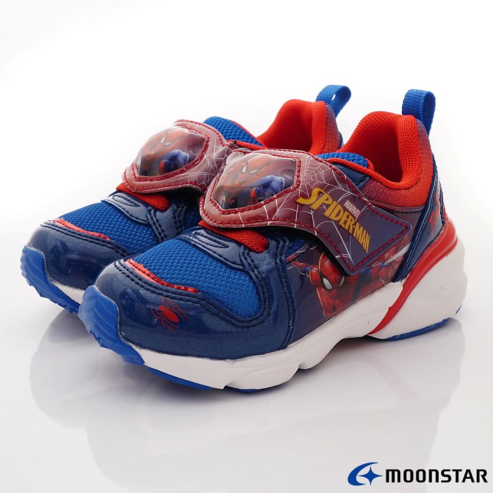 Moonstar日本月星 - 漫威聯名電燈機能童鞋-MVL0155藍(中小童)-機能運動鞋-藍