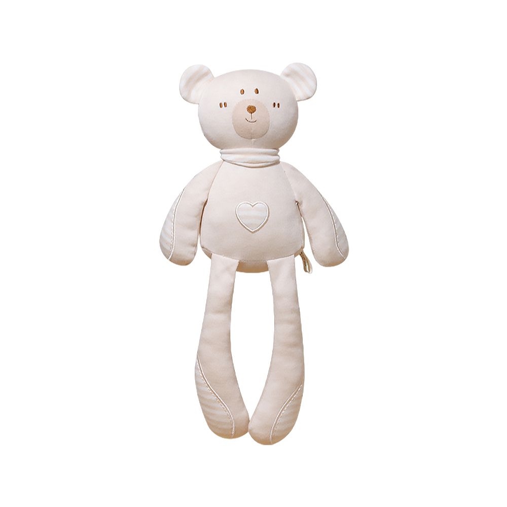 JoyNa - 有機棉玩偶 可愛長腳動物 寶寶安撫玩偶-小熊
