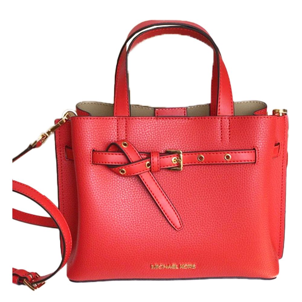 造型皮革兩用包 (紅)