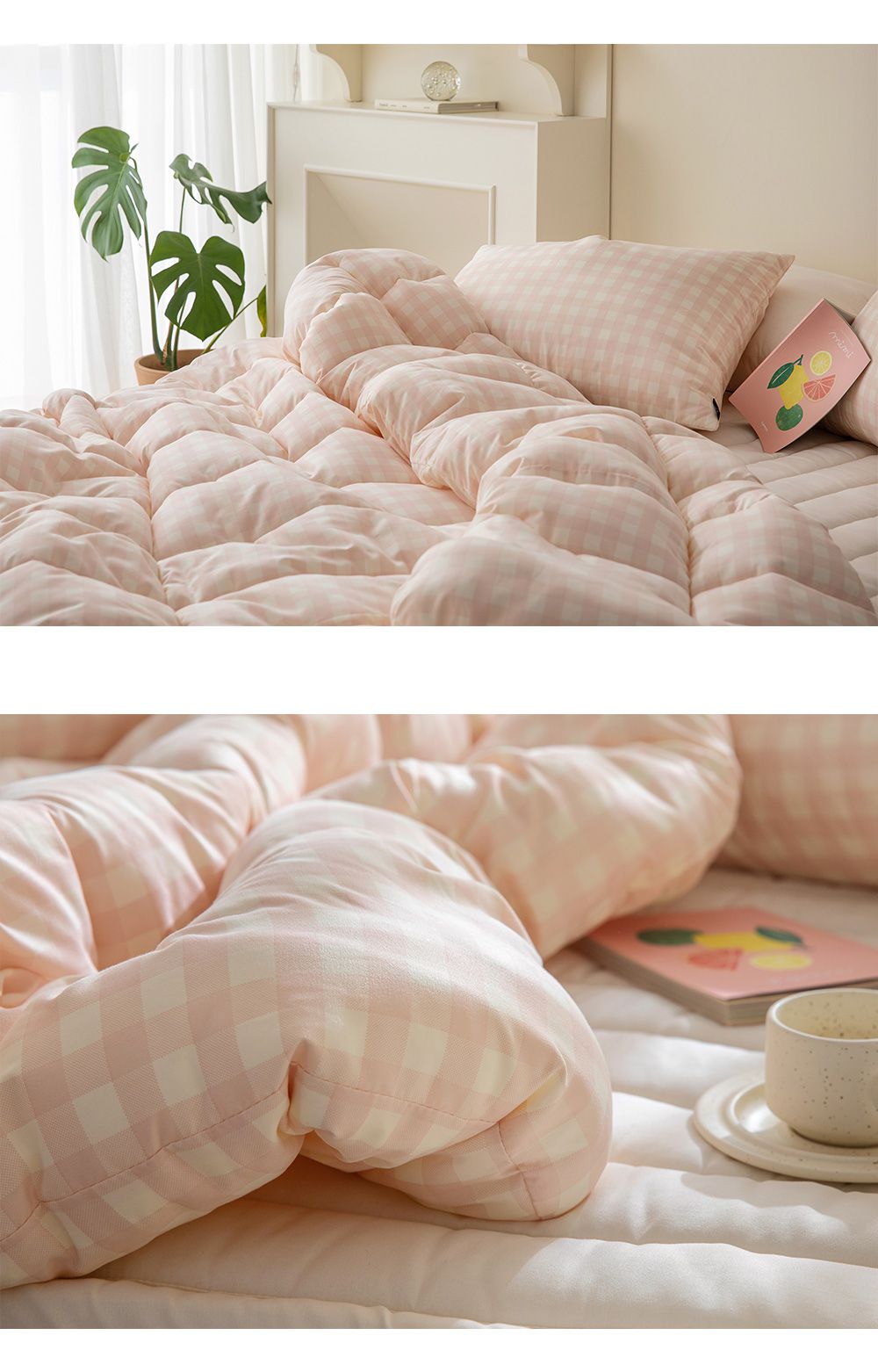 韓國 Maatila - 可水洗超細纖維桃皮感棉被-草莓果凍