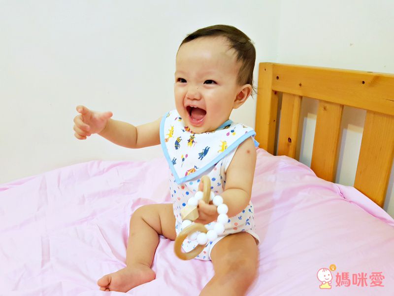 日本 Combi - mini系列-雙層紗口水圍兜-藍 (F)