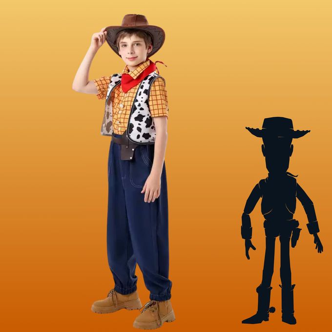 玩具人牛仔警長6件組套裝-萬聖節變裝服
