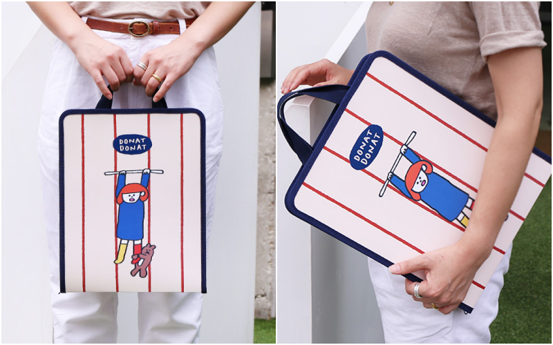 韓國文創 - DONATDONAT A4手提資料夾-吊單槓 (34X27X30cm)