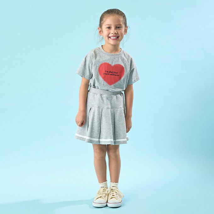 日本 Lycee mine - 水手風百摺短裙-(內襯安全褲)-淺灰