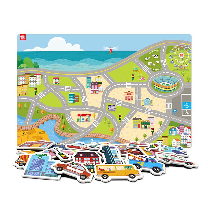 韓國 Ariati - 場景磁性壁貼-交通大隊