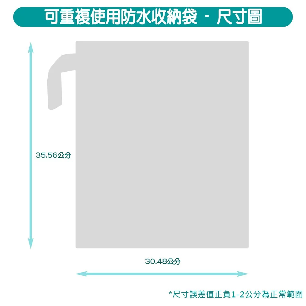 美國 Bumkins - 防水收納袋-藍色森林