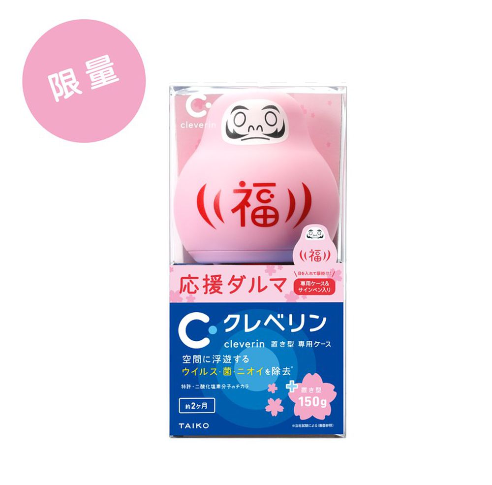 日本大幸 加護靈 cleverin - 粉色不倒翁 櫻花版 祈願不倒翁-櫻花限定版不倒翁x1+胖胖瓶x1