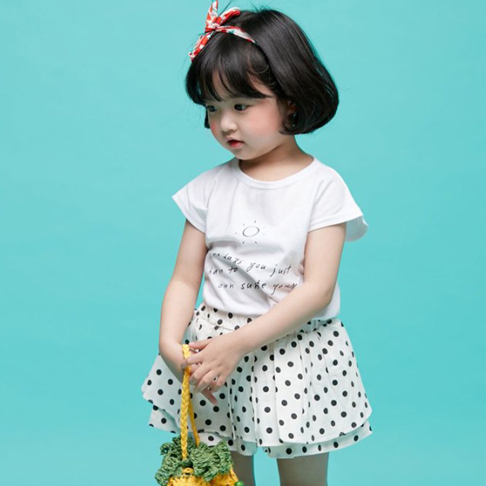 韓國 Hanab - 好日子點點套裝-裙裝(太陽)
