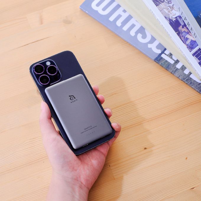 亞果元素 - ADAM GRAVITY C5 超薄型磁吸行動電源-泰坦灰