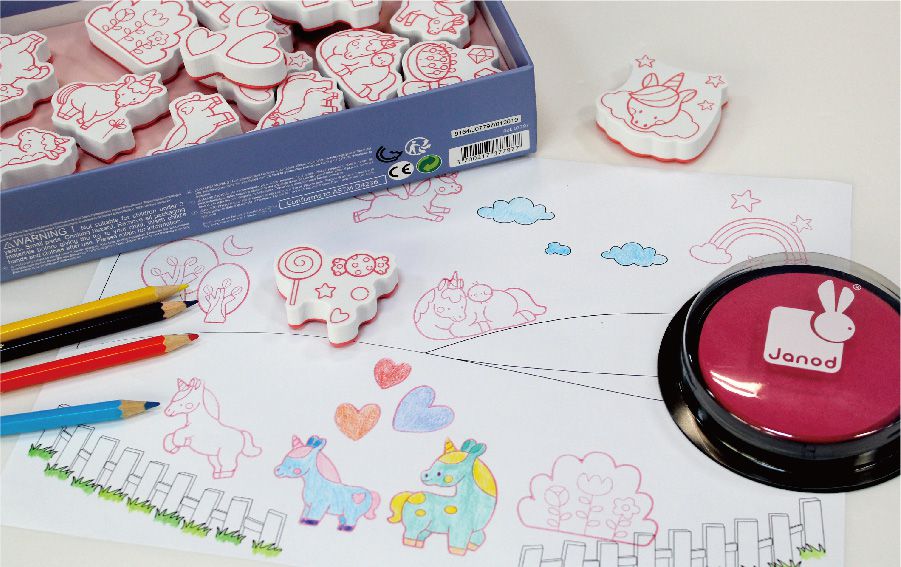 （預購團！緊急追加中！）開心玩蓋印♫玩出好創意❤【法國Janod】寶寶印章☞精緻質感，一蓋就知道不一樣！