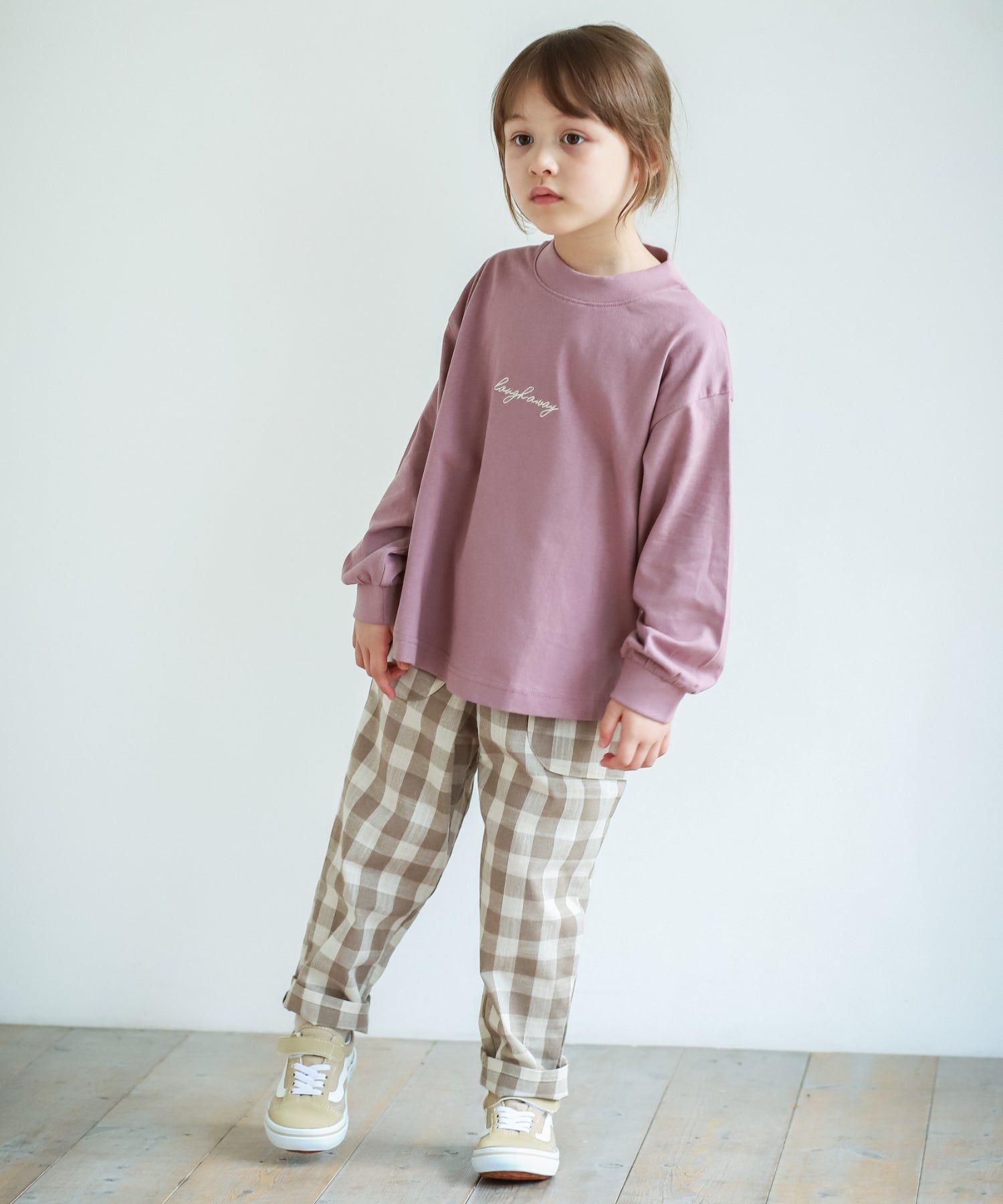 日本 PAIRMANON - 百搭鬆緊長褲-細直條紋-黑