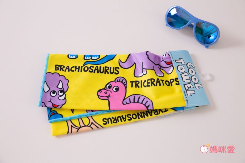 日本 OKUTANI - 童趣插畫水涼感巾-企鵝與刨冰-薄荷 (30x100cm)