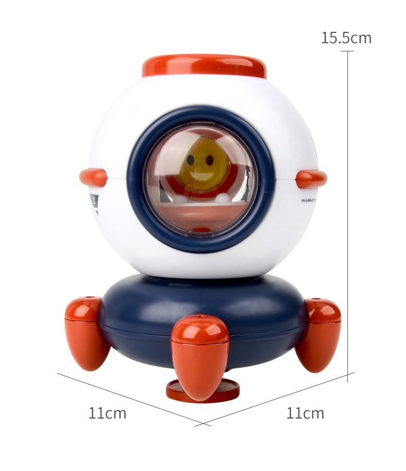 IngBaby - 發光旋轉噴水火箭 洗澡玩具