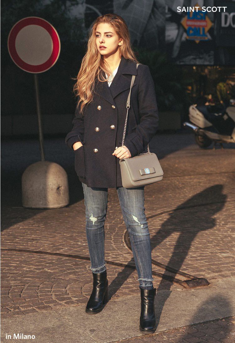 Saint Scott - Alice蝴蝶結金鍊錢夾包-櫻花粉