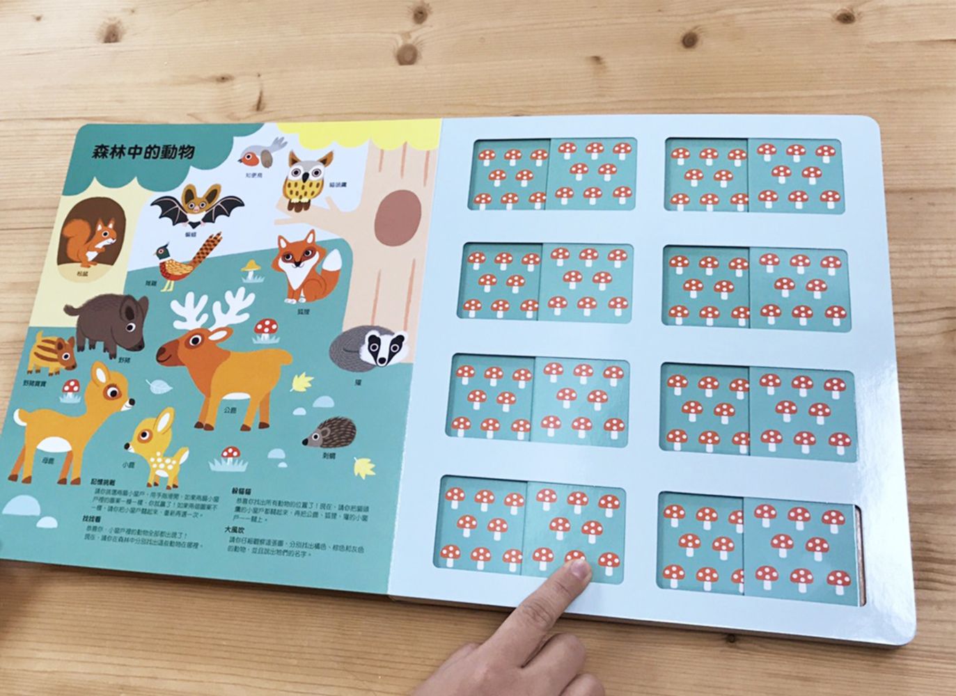 法國幼兒啟蒙記憶遊戲書：認識動物