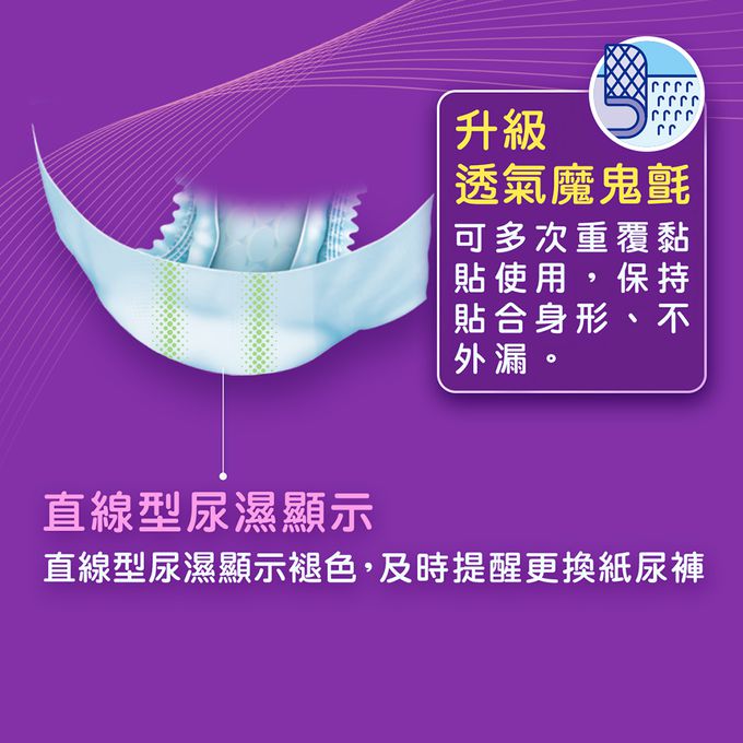 包大人 - 棉柔透氣 黏貼型成人紙尿褲/尿布(XXL 11片×6包/箱)