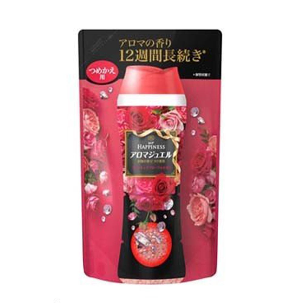 日本 P&G - 洗衣芳香顆粒補充包(香香豆)-鑽石玫瑰香(紅)-455ml