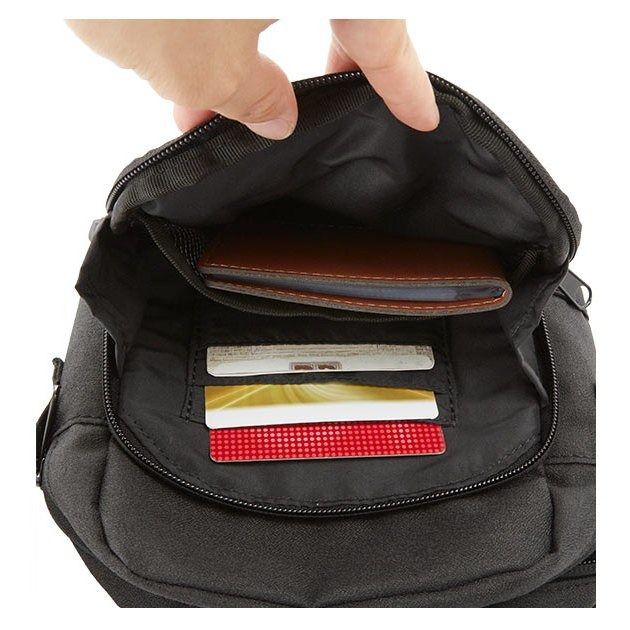 日本 Anello - 迷你多收納斜挎包肩背包-橘色 (21x16x6cm 肩背長約62~117cm)-197g