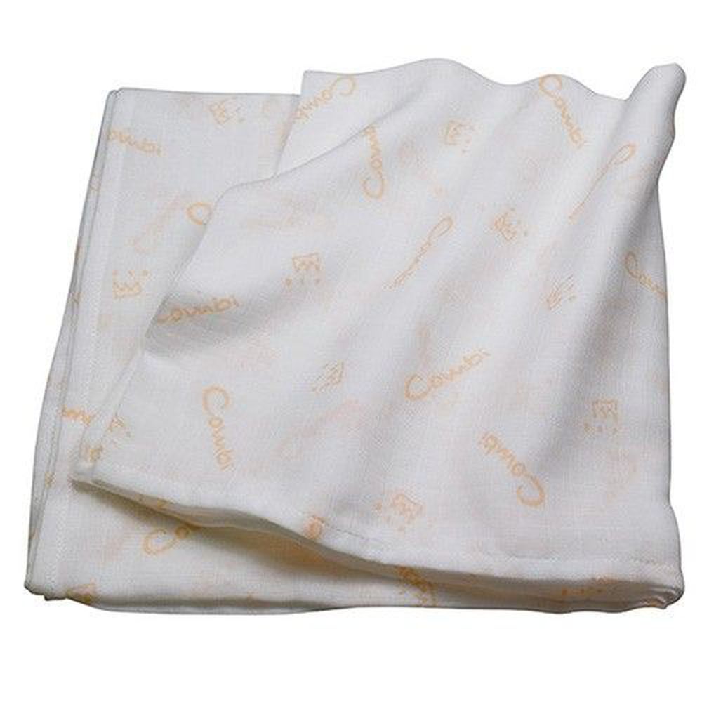 日本 Combi - 經典雙層紗布多用途浴包巾(1入)-橘色